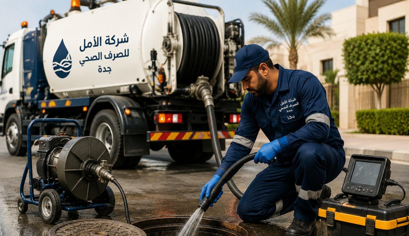 جودة عالية ومعدات حديثة لخدمة صرف صحي متميزة